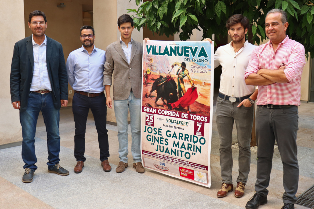 José Garrido, Ginés Marín y 'Juanito' componen el cartel taurino de las Fiestas de Villanueva del Fresno