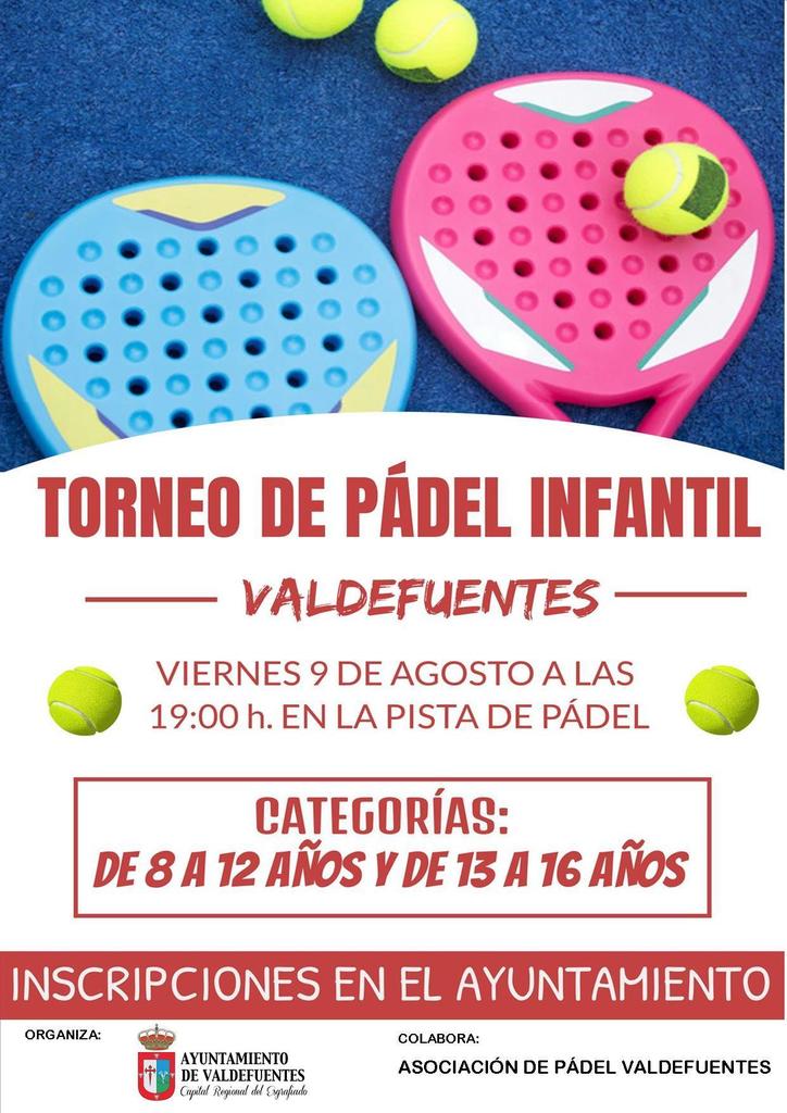 Torneo Pádel Infantil 09.08.19