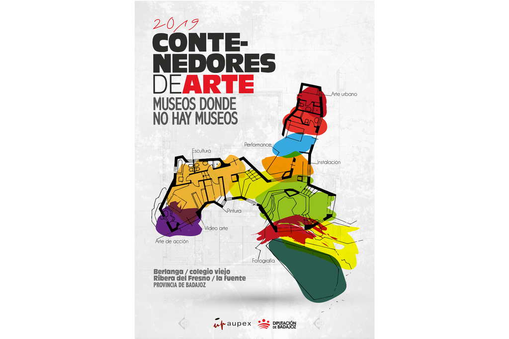 AUPEX abre la convocatoria de participación para los Contenedores de arte 2019 de la provincia de Badajoz