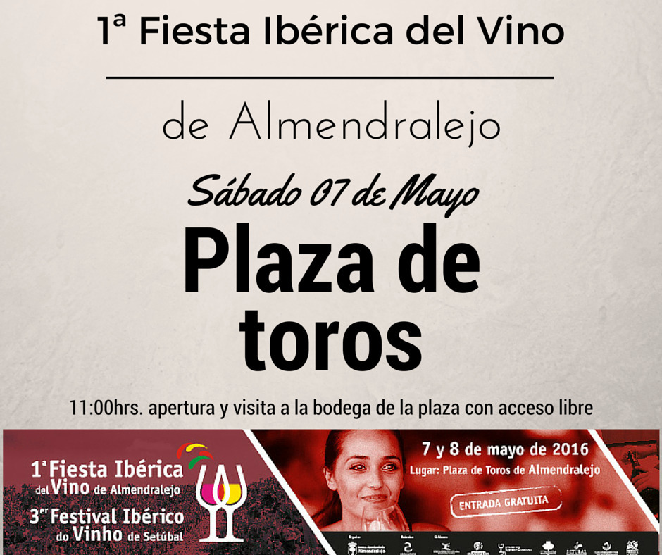 Cartel 1ª Fiesta Ibérica del Vino de Almendralejo