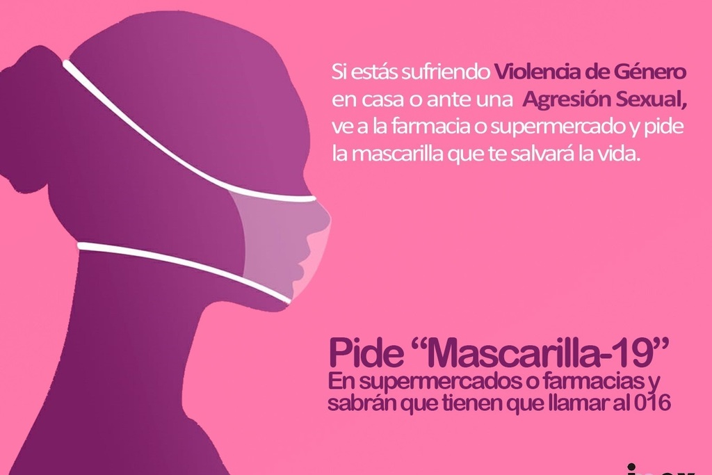 La Junta se suma a la campaña ‘mascarilla 19’, el código clave para proteger a las mujeres víctimas de la violencia machista