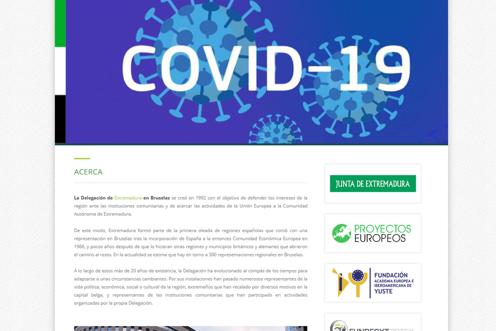 La Junta de Extremadura ofrece información sobre medidas adoptadas por la UE relacionadas con el COVID-19