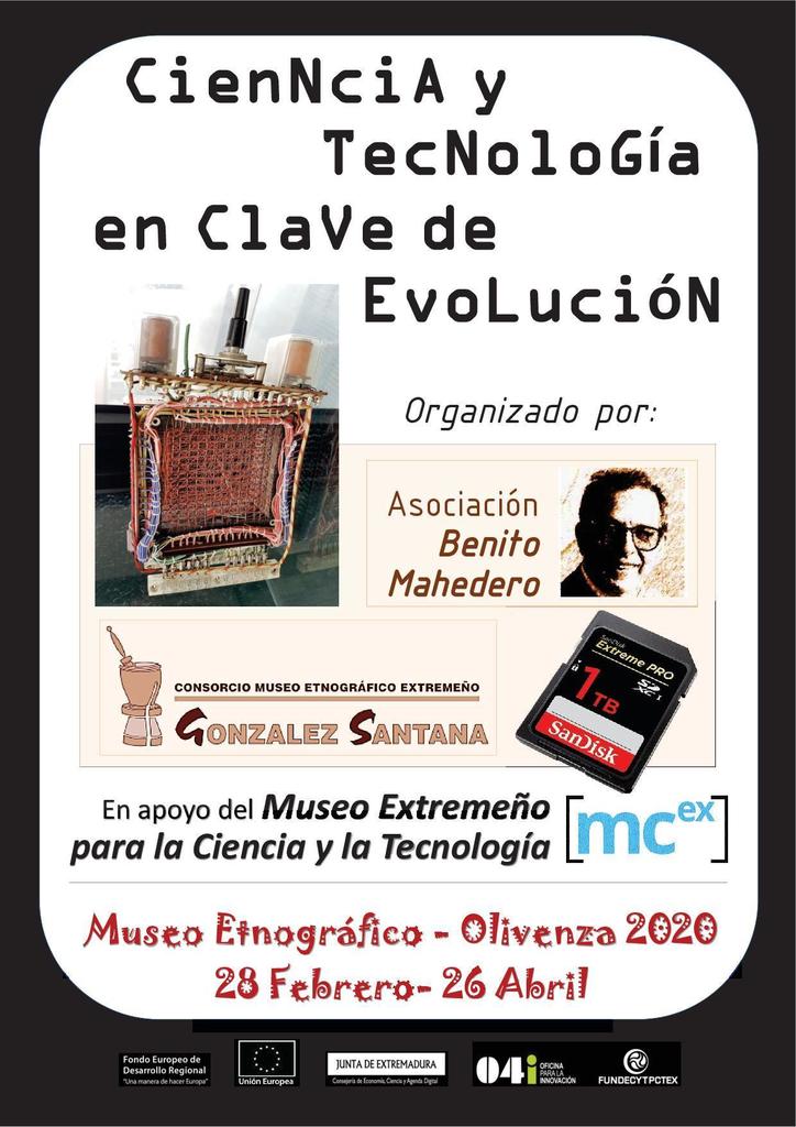 Cartel Exposición "Ciencia y tecnología en clave de evolución"