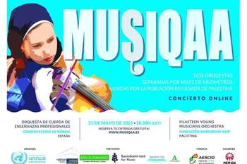 La AEXCID y UNRWA organizan un concierto con la Orquesta Joven Barenboim-Said en solidaridad con la población refugiada de Palestina