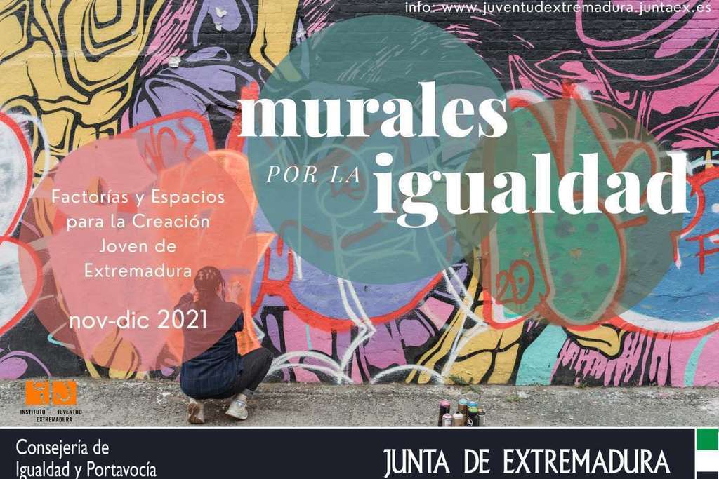 El IJEX abordará con la población joven la igualdad de género a través del arte urbano con el proyecto “Murales por la igualdad”