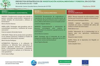 CICYTEX presenta proyectos estratégicos dirigidos al sector agroalimentario y forestal que se desarrollarán el próximo año