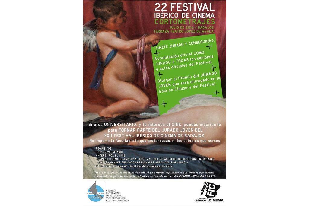 El CEXECI abre el plazo para formar parte del Jurado Joven del Festival Ibérico de Cine
