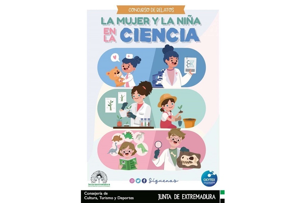 El Plan de Fomento de la Lectura de Extremadura convoca el concurso de relatos ‘La mujer y la niña en la Ciencia’