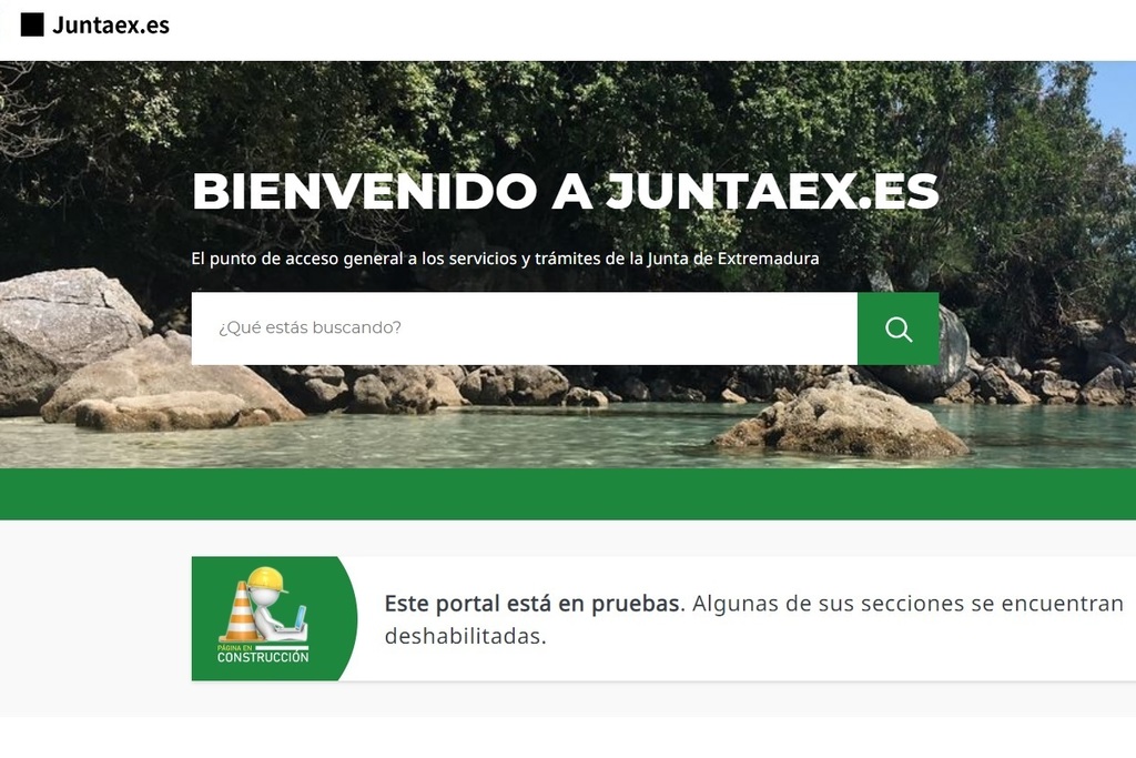 La Junta de Extremadura estrena la versión beta de su nueva web