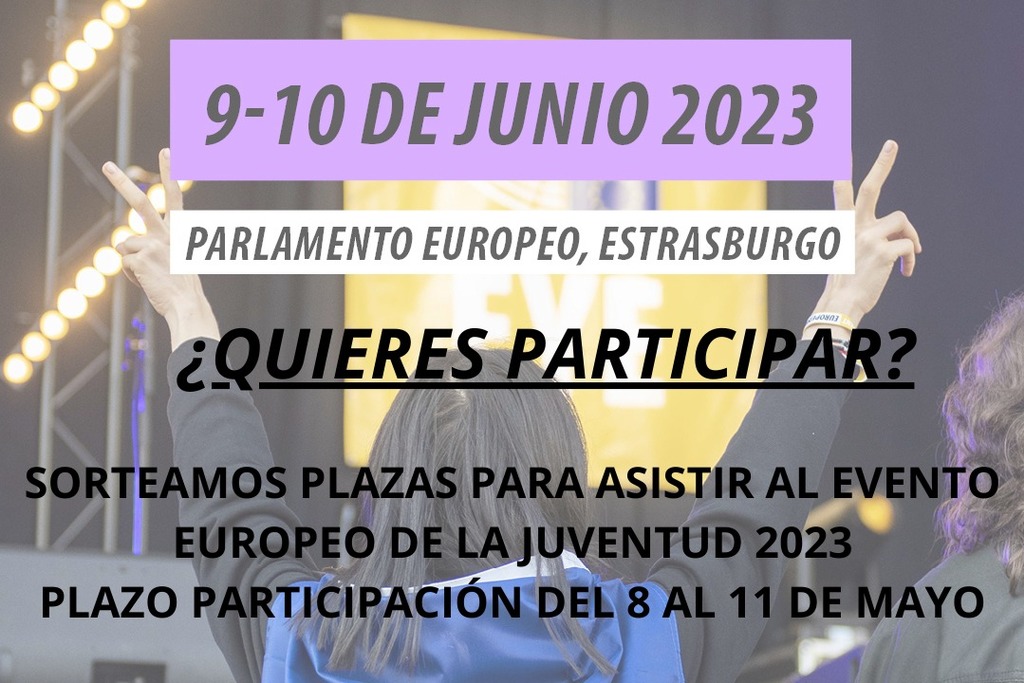 El sorteo #ExtremaduraenEYE23 permitirá a jóvenes participar en junio en el European youth event 2023 en Estrasburgo