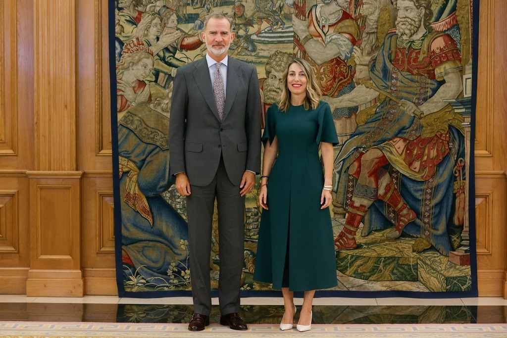 La presidenta de la Junta de Extremadura es recibida en audiencia por el rey Felipe VI