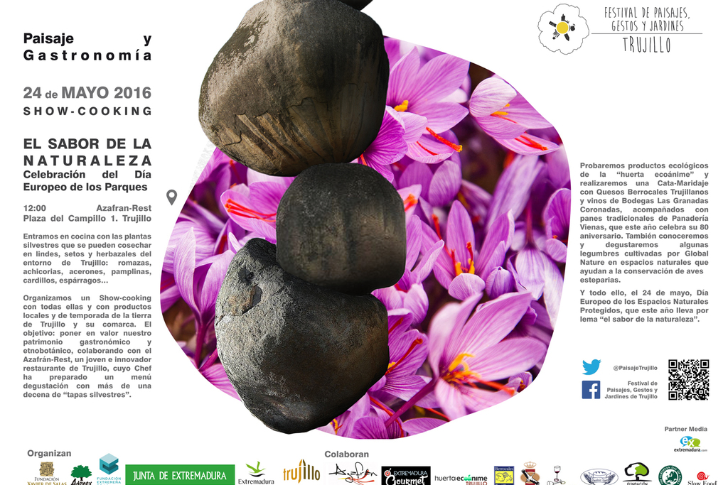 El II Festival de Paisajes, Gestos y Jardines organiza el show-cooking "El sabor de la Naturaleza"