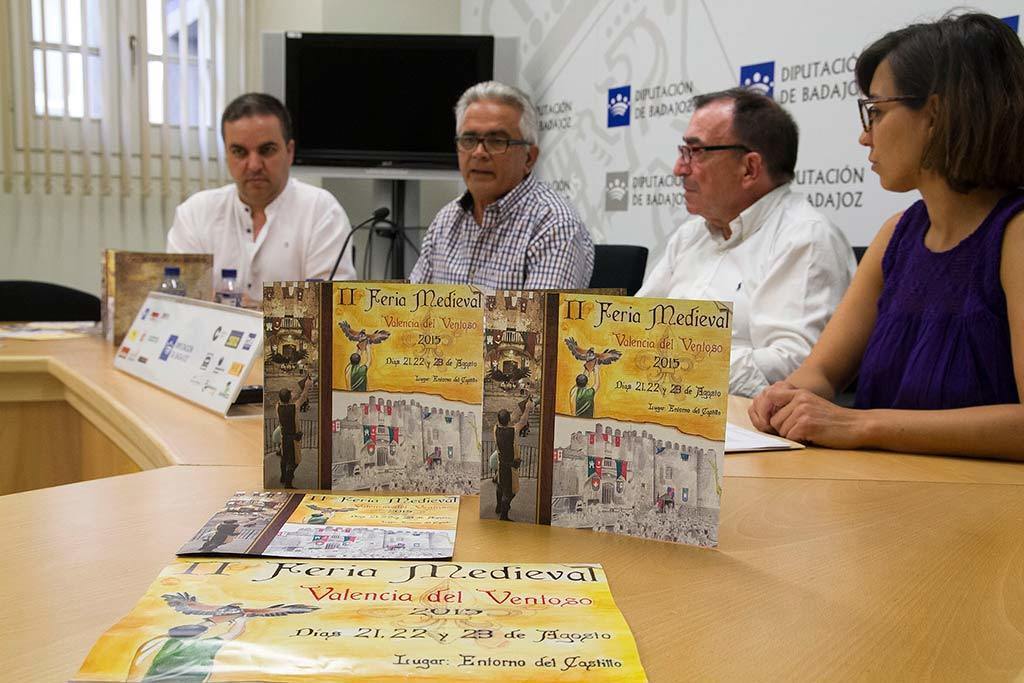 La II Feria Medieval de Valencia del Ventoso, del 21 al 23 de agosto, pretende poner en valor el patrimonio del municipio