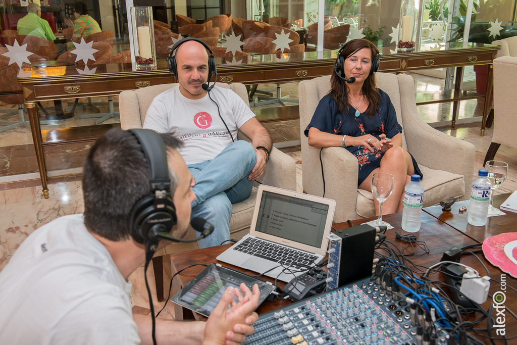 Grabación del programa "Experiénciate" con los responsables del Balneario de Alange - Gira Gilbert y Gaillard Extremadura 2014 - DCA3474