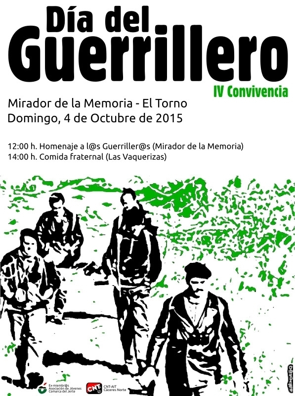 caceres celebra el dia del guerrillero espanol