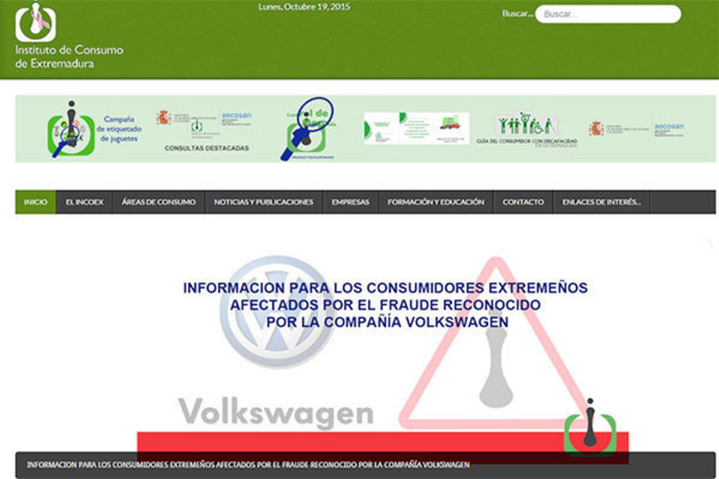 La Junta facilita información a los extremeños afectados por el fraude de Volkswagen