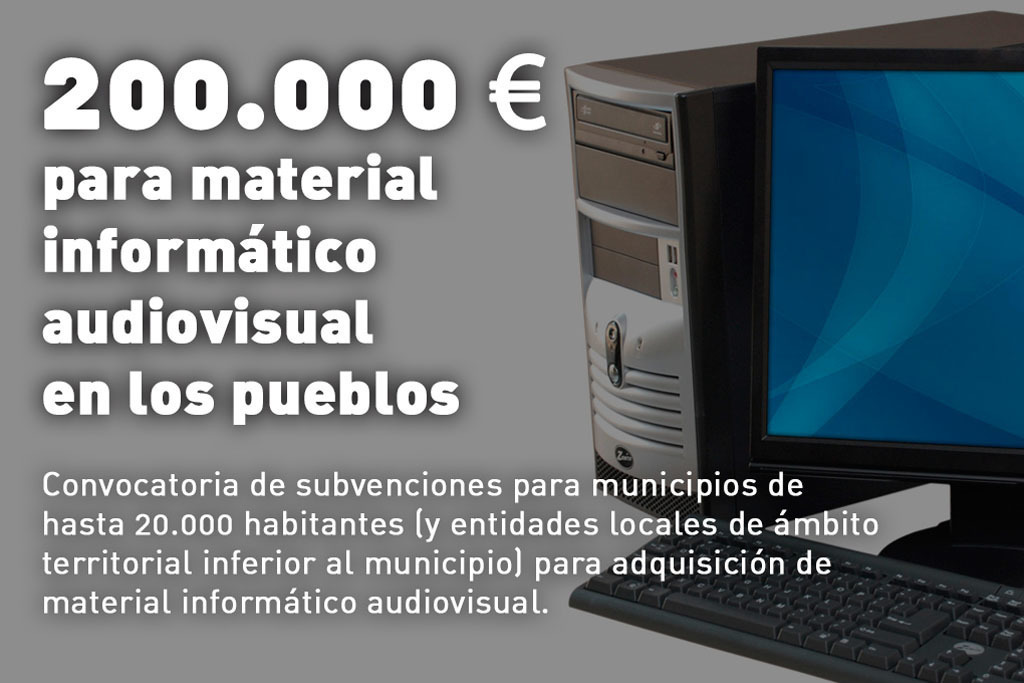 La Diputación cacreña destina 200.000 euros para material informático audiovisual en los pueblos