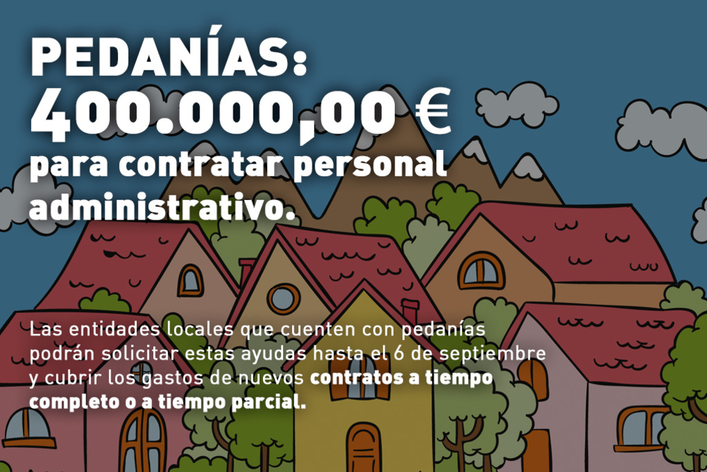 La Diputación de Cáceres destina 400.000 euros para contratar personal administrativo que dé servicio a las pedanías