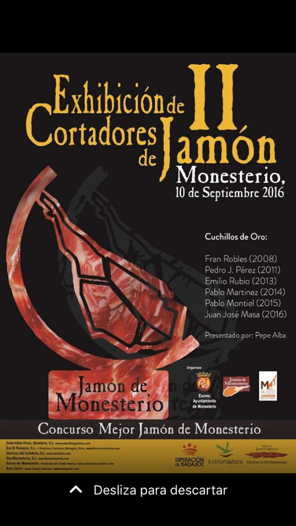 10-09-2016 -XXVII Concurso Cata de Jamón de Monesterio 2016