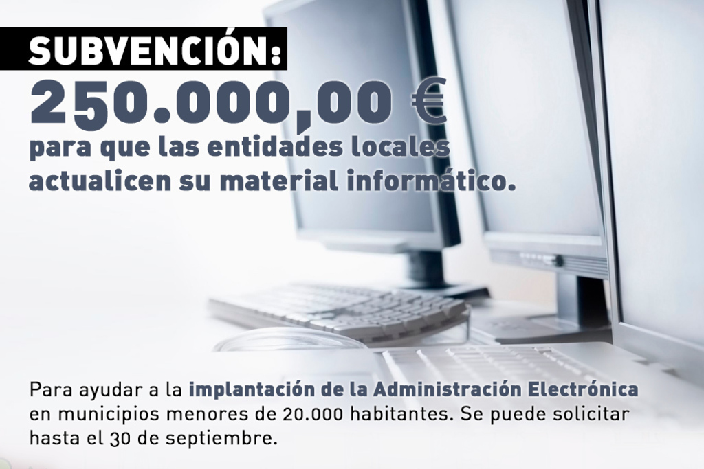 La Diputación de Cáceres concede una ayuda de 250.000 euros para que las Entidades Locales actualicen su material informático
