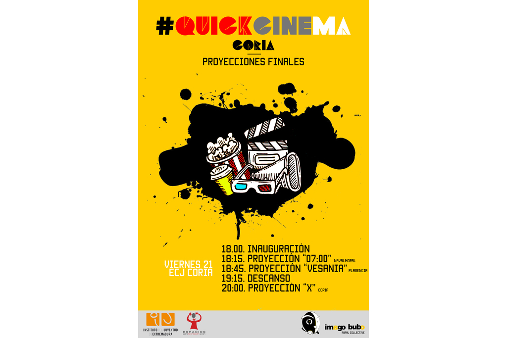 Los cortos realizados en los talleres #quickcinema se proyectarán en octubre en Coria, Plasencia y Navalmoral de la Mata