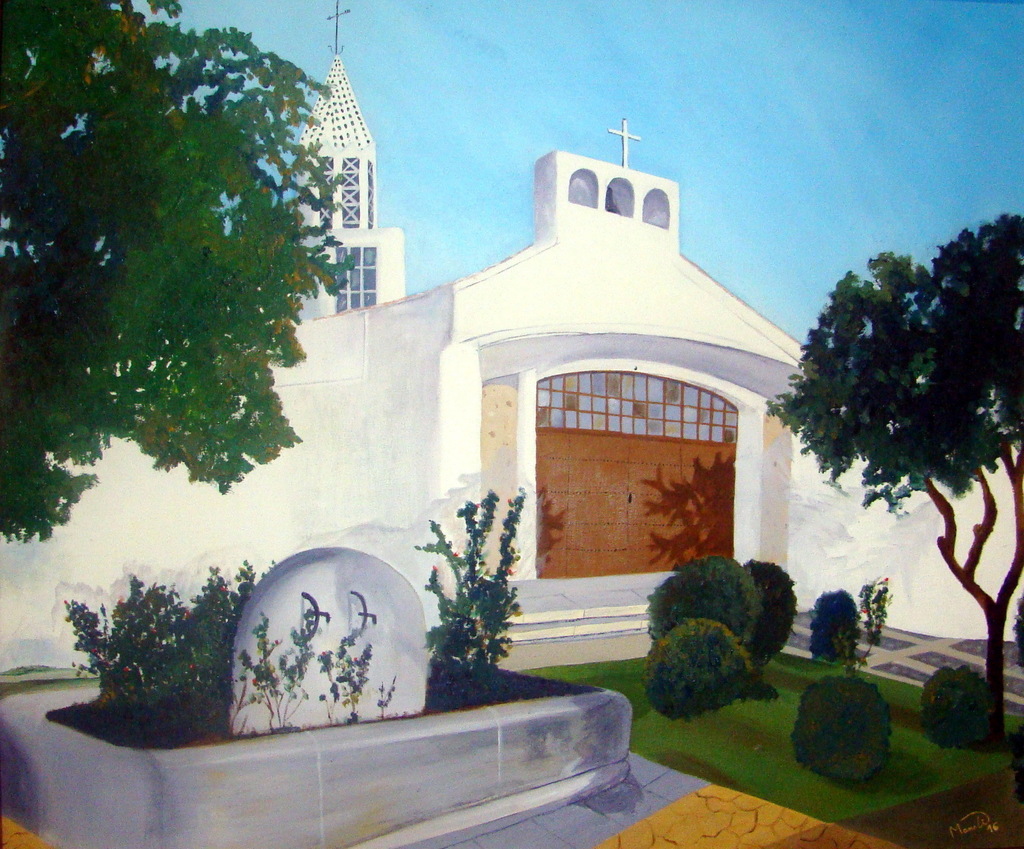 Manoli Rodríguez Pacheco. Iglesia y Torre del agua