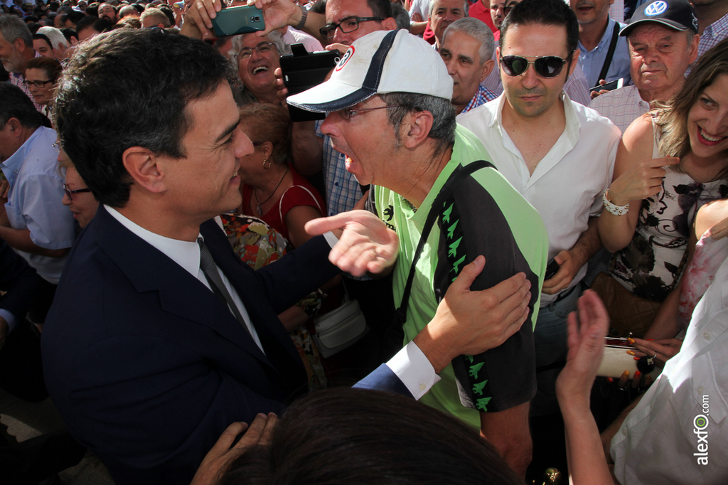 Pedro Sanchez PSOE  con Guillermo Fernández Vara - Presidente Junta Extremadura  2015-07-04-IMG_2248