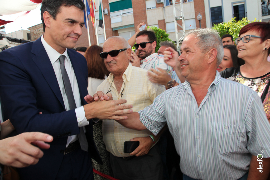 Pedro Sanchez PSOE  con Guillermo Fernández Vara - Presidente Junta Extremadura  2015-07-04-IMG_2263