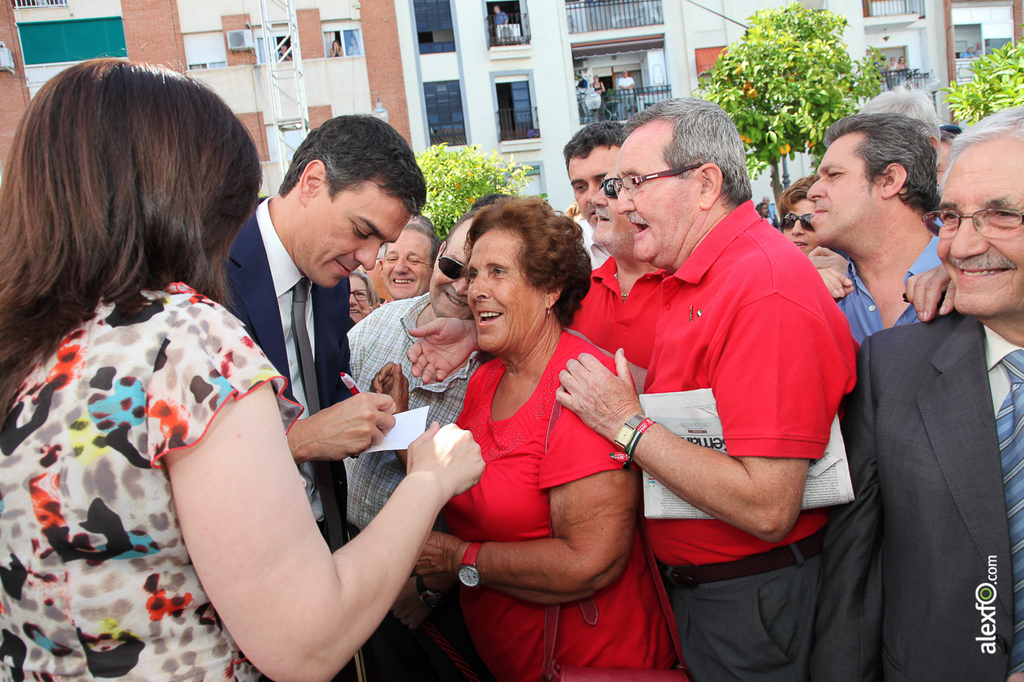 Pedro Sanchez PSOE  con Guillermo Fernández Vara - Presidente Junta Extremadura  2015-07-04-IMG_2266