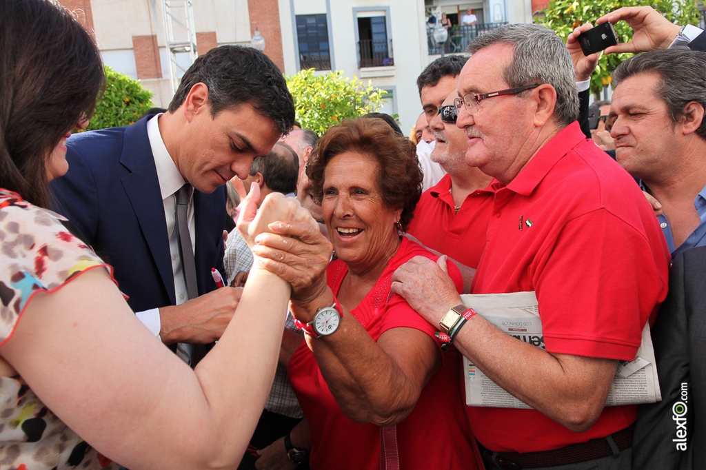 Pedro Sanchez PSOE  con Guillermo Fernández Vara - Presidente Junta Extremadura  2015-07-04-IMG_2267
