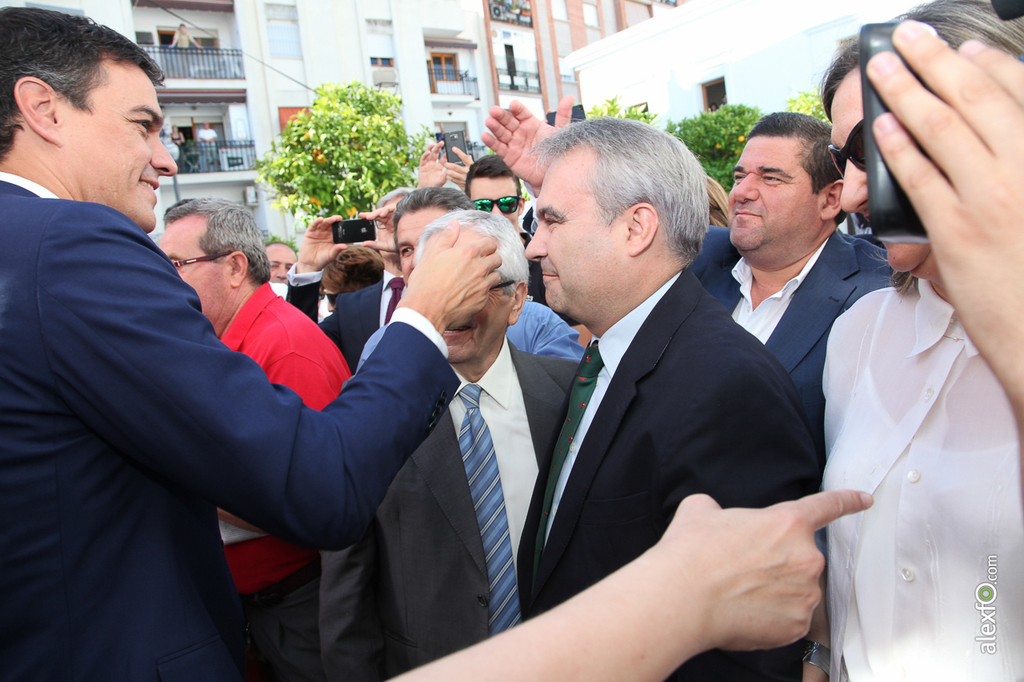 Pedro Sanchez PSOE  con Guillermo Fernández Vara - Presidente Junta Extremadura  2015-07-04-IMG_2270