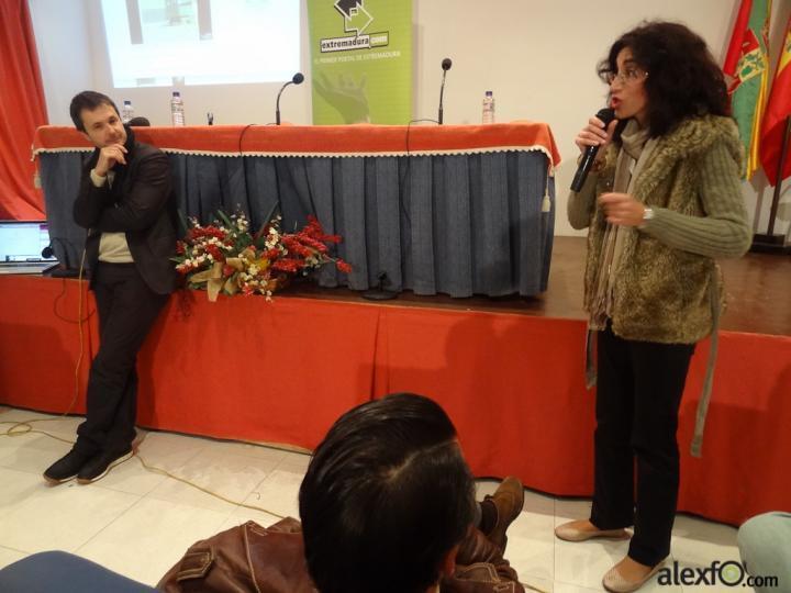 Extremadura.com en Sta. Marta de Barros Magnus Nature conversando con empresarios de Santa Marta