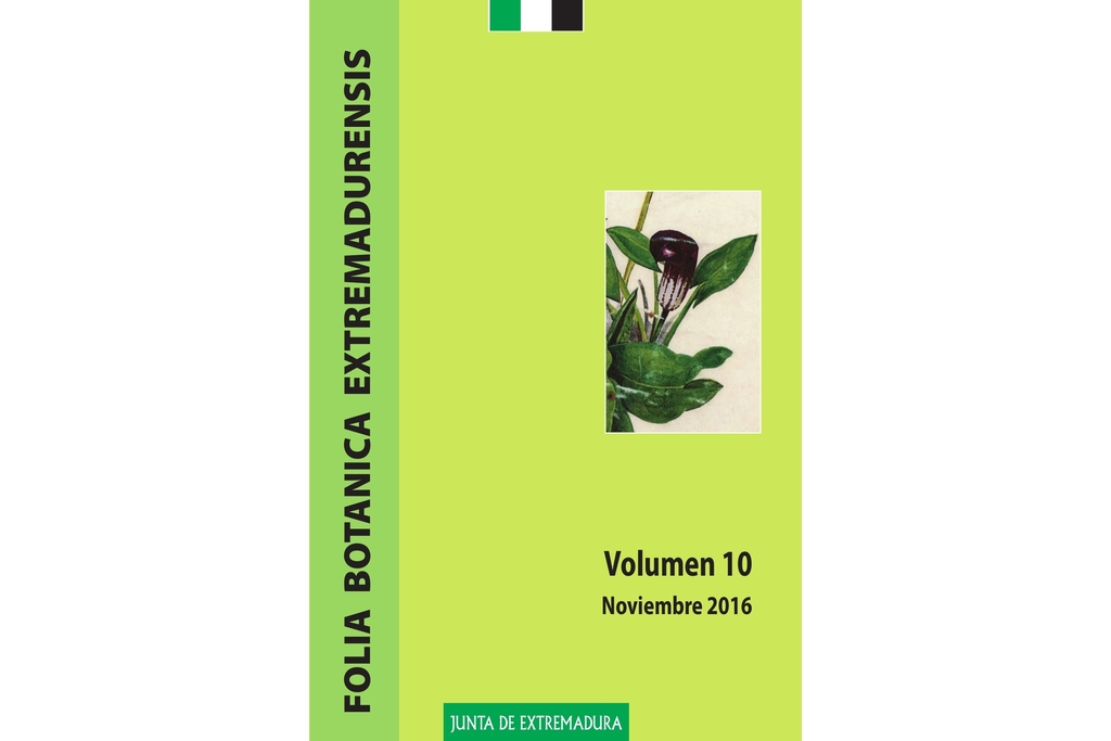 CICYTEX edita el volumen 10 de la revista anual Folia Botánica Extremadurensis
