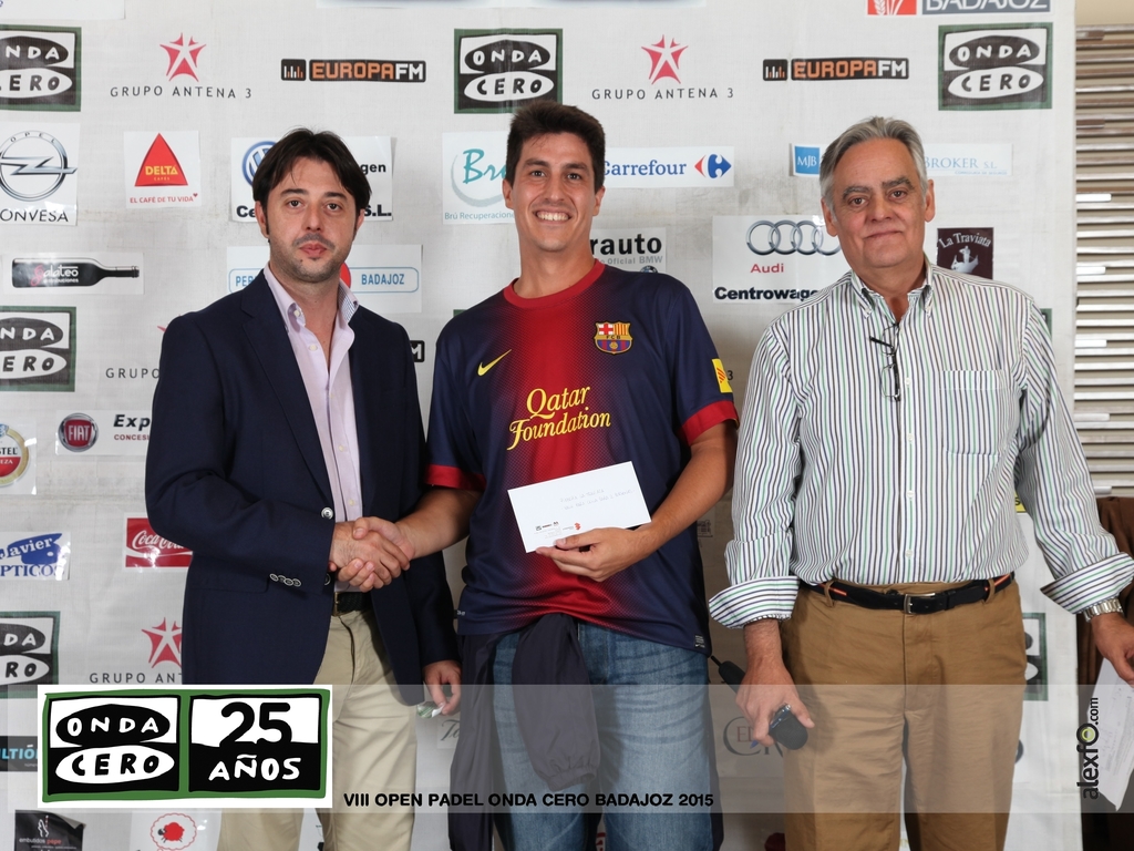VIII Open Padel Onda Cero Badajoz 2015 Entrega de Trofeos / Casino de Extremadura IMG_1683