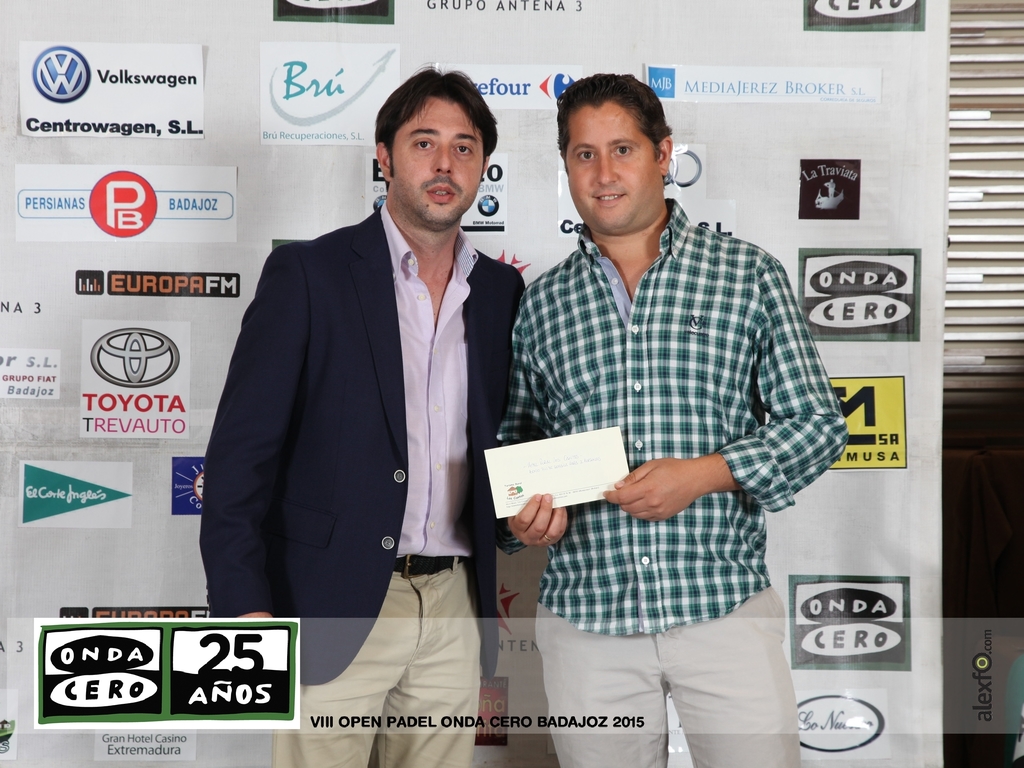 VIII Open Padel Onda Cero Badajoz 2015 Entrega de Trofeos / Casino de Extremadura IMG_1699