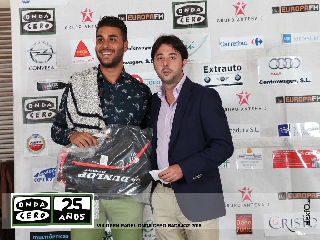 VIII Open Padel Onda Cero Badajoz 2015 Entrega de Trofeos / Casino de Extremadura IMG_1697