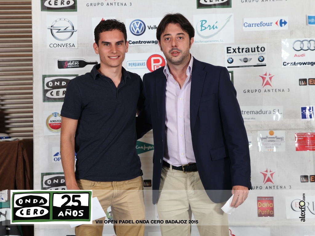 VIII Open Padel Onda Cero Badajoz 2015 Entrega de Trofeos / Casino de Extremadura IMG_1692