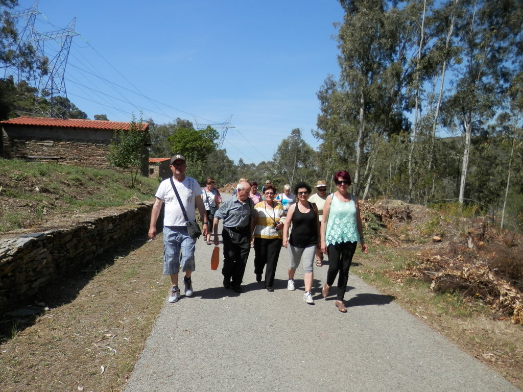 Parque Natural del Tajo Internacional Grupito de socios del Centro Extremeño de Mondragón (Guipuzcoa)