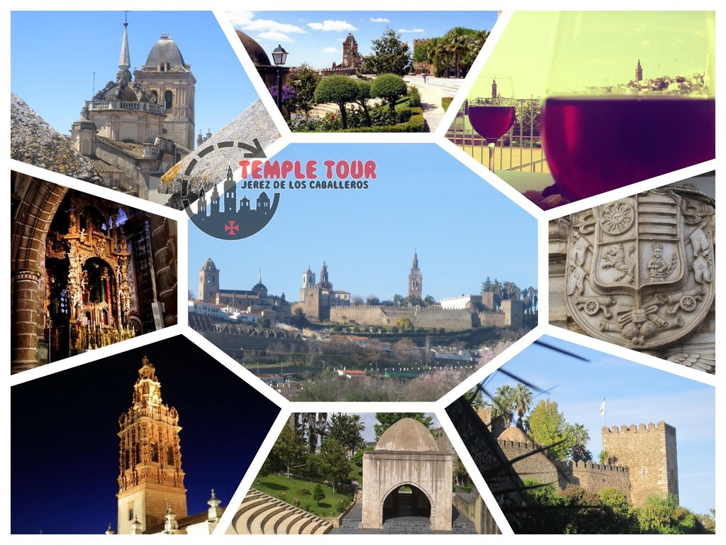 JEREZ DE LOS CABALLEROS VISITAS GUIADAS TEMPLE TOUR collage temple tour (1)