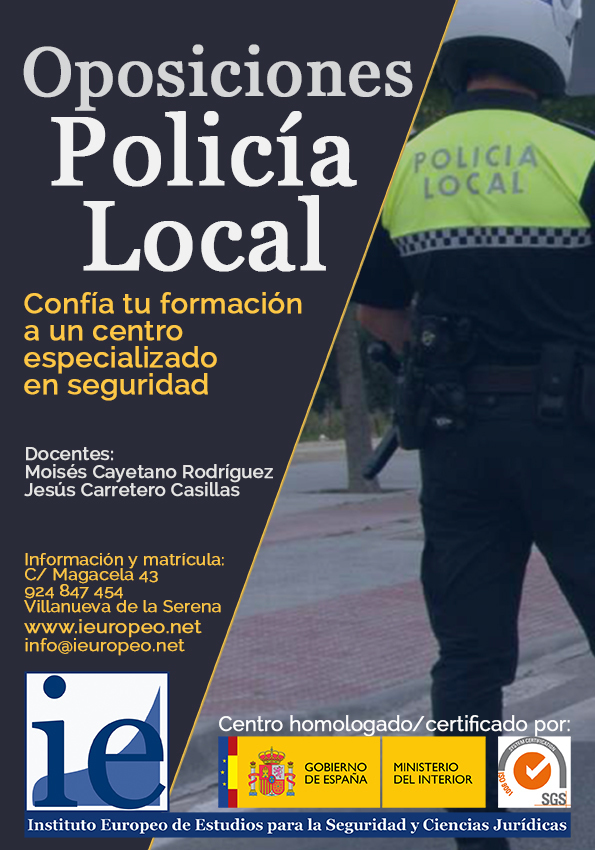 Cursos y Clases IEuropeo Preparación integral de pruebas para Oposiciones a Policía Local