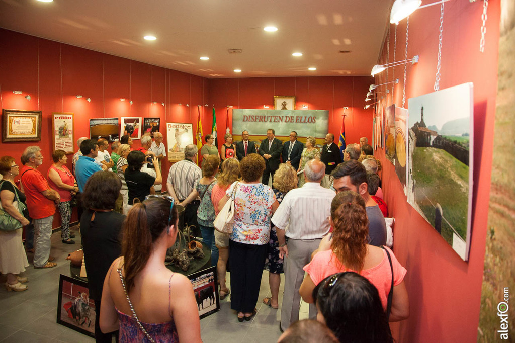 Visita Diputación Badajoz a Hogar Extremeño de Móstoles e inauguración exposición tauromaquia 06092014-IMG_2220