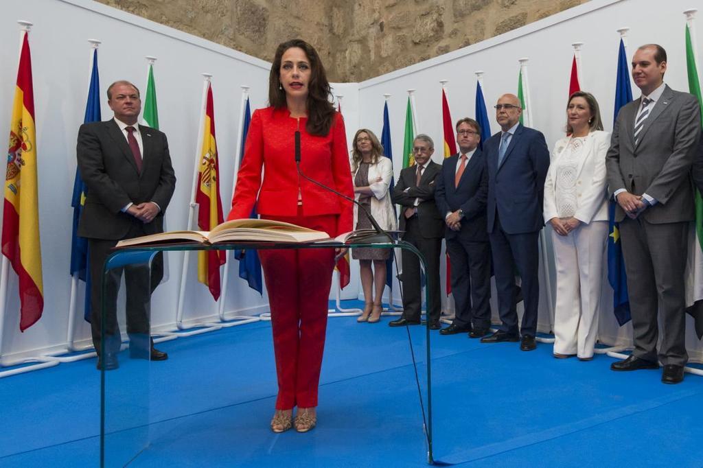 Gobex Toma posesión nuevos consejeros El presidente del Gobierno de Extremadura, José Antonio Monago, preside la toma de posesión del consejero de Hacienda y Administ