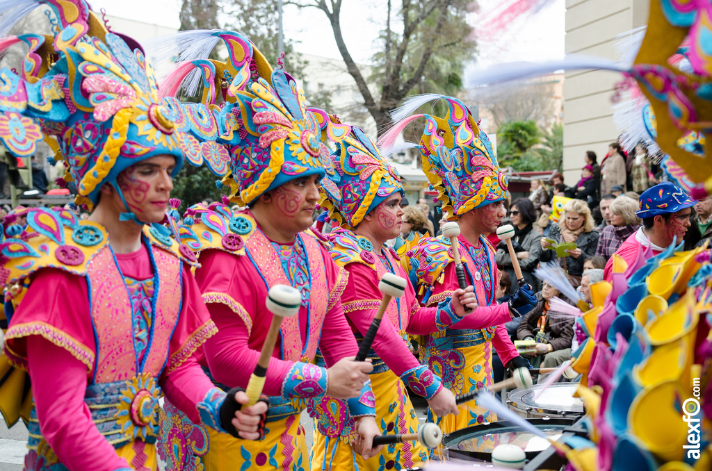 Comparsa Los Makumbas - Desfile de Comparsas - Carnaval de Badajoz 2014. DCA_5743 - Comparsa Los Makumbas - Desfile de Comparsas - Carnaval de Badajoz 2014.