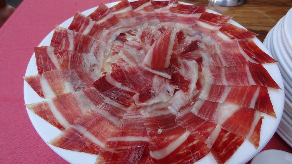  Evento de degustación de Jamón.  Degustación de jamón de bellota. Restaurante Gredos.Plasencia