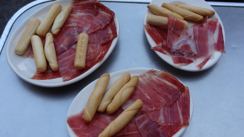  Evento de degustación de Jamón.  Degustación de jamón de bellota. Restaurante Gredos. Plasencia