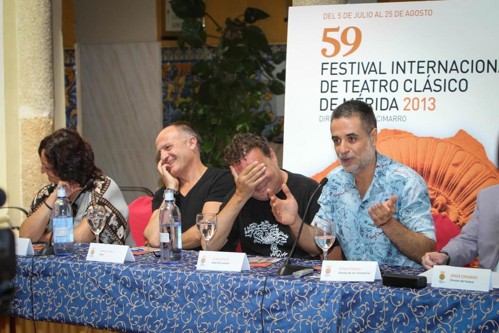 Las Tesmoforias. Presentación a Prensa Festival Teatro Clásico Mérida 2013. Las Tesmoforias
