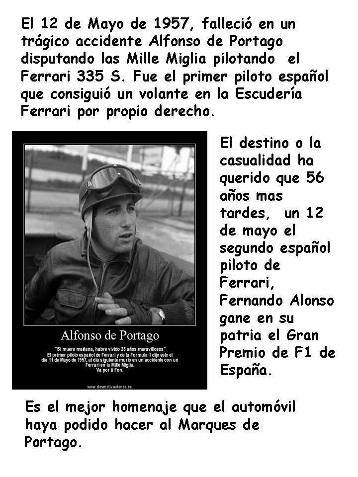Homenaje a Alfonso de Portago Alfonso de Portago