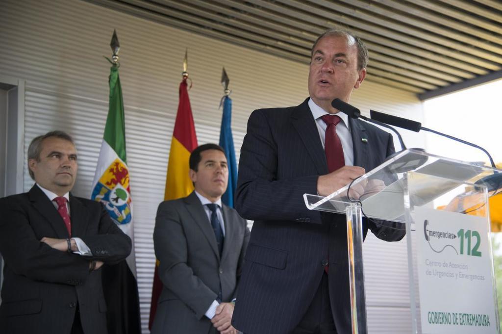 Gobex CR del 112 El presidente del Gobierno de Extremadura, José Antonio Monago, inaugura el Centro Redundante de Coordinación de Emergencias 112