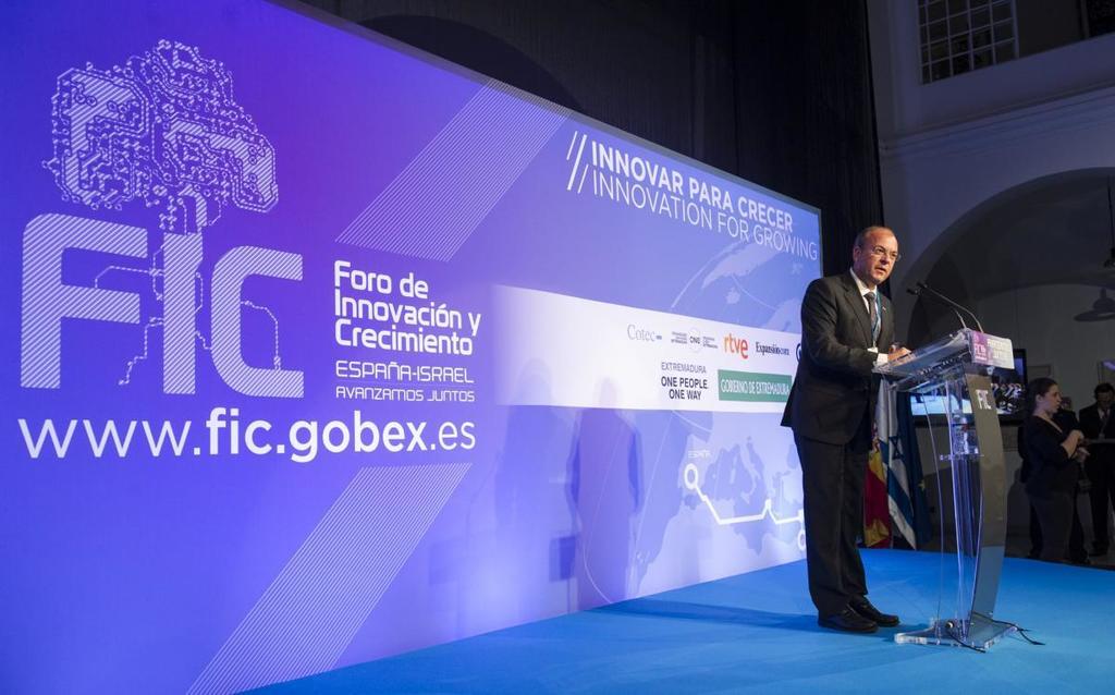 Gobex Inauguración FIC El presidente del Gobierno de Extremadura, José Antonio Monago, participa en el acto institucional del Foro de Innovación y Crec