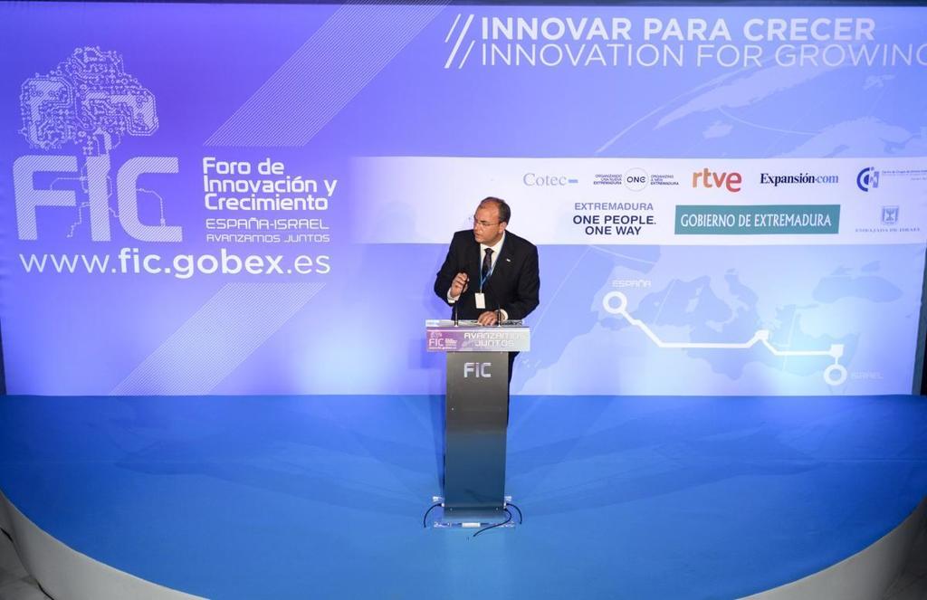 Gobex Inauguración FIC El presidente del Gobierno de Extremadura, José Antonio Monago, participa en el acto institucional del Foro de Innovación y Crec